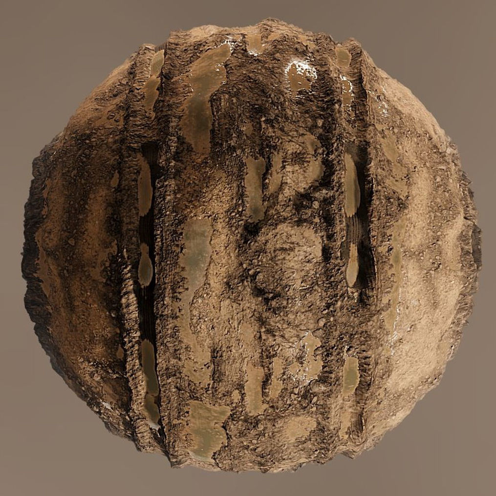 Low-Poly and High-Poly Dirt Roads Low-poly 3D model_11