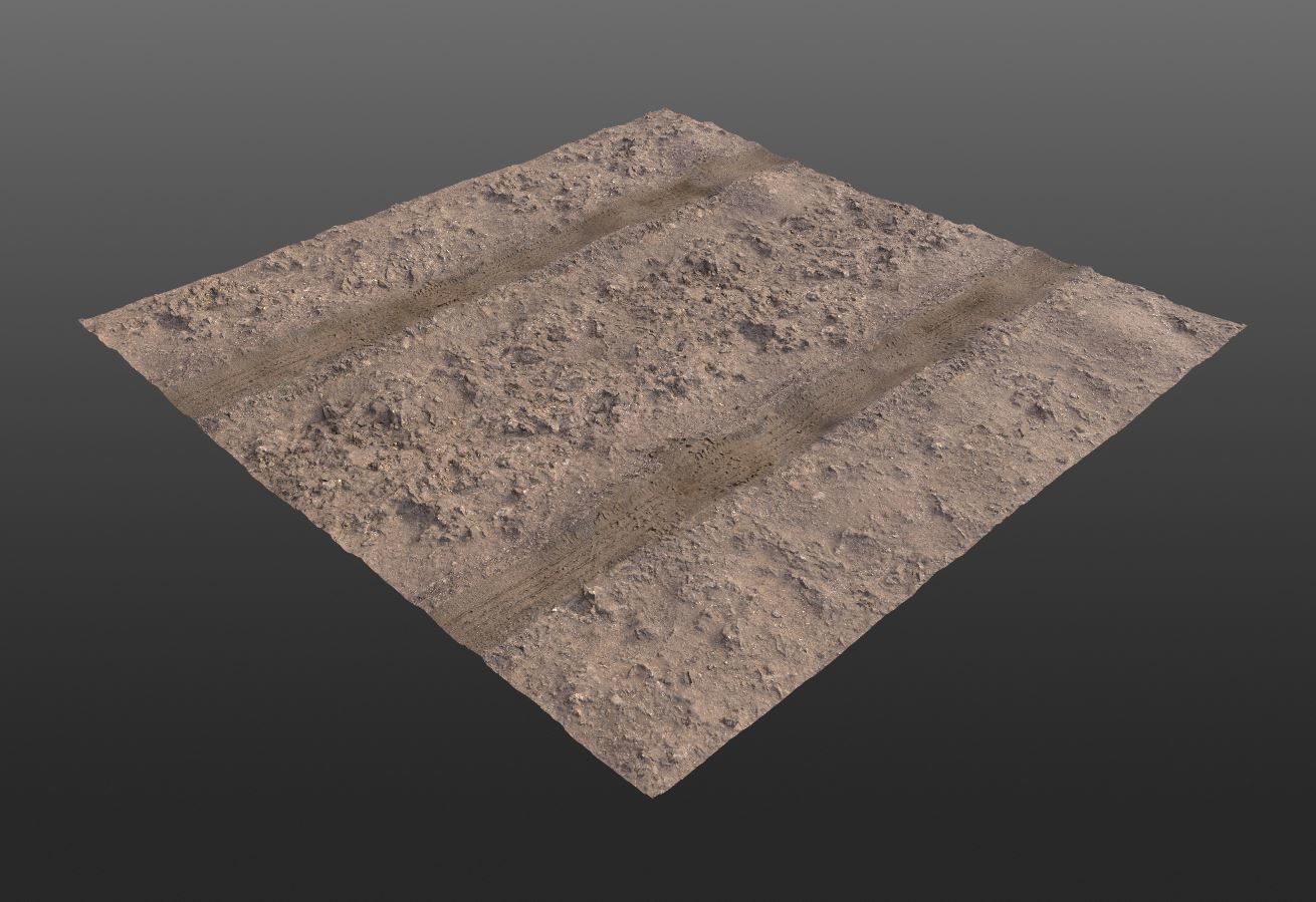 Low-Poly and High-Poly Dirt Roads Low-poly 3D model_4
