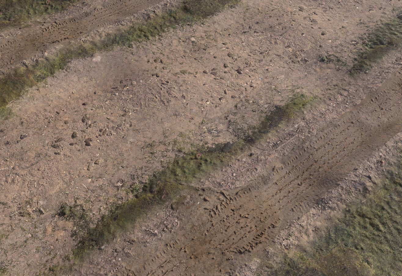 Low-Poly and High-Poly Dirt Roads Low-poly 3D model_9