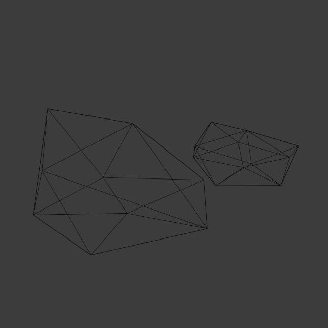 Camping landscape Low-poly 3D model_10