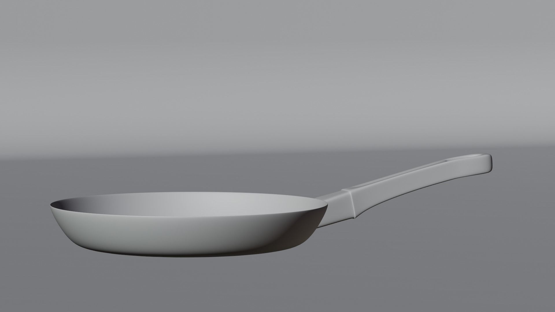 frypan stainless steel frying pan Low-poly 3D model_14