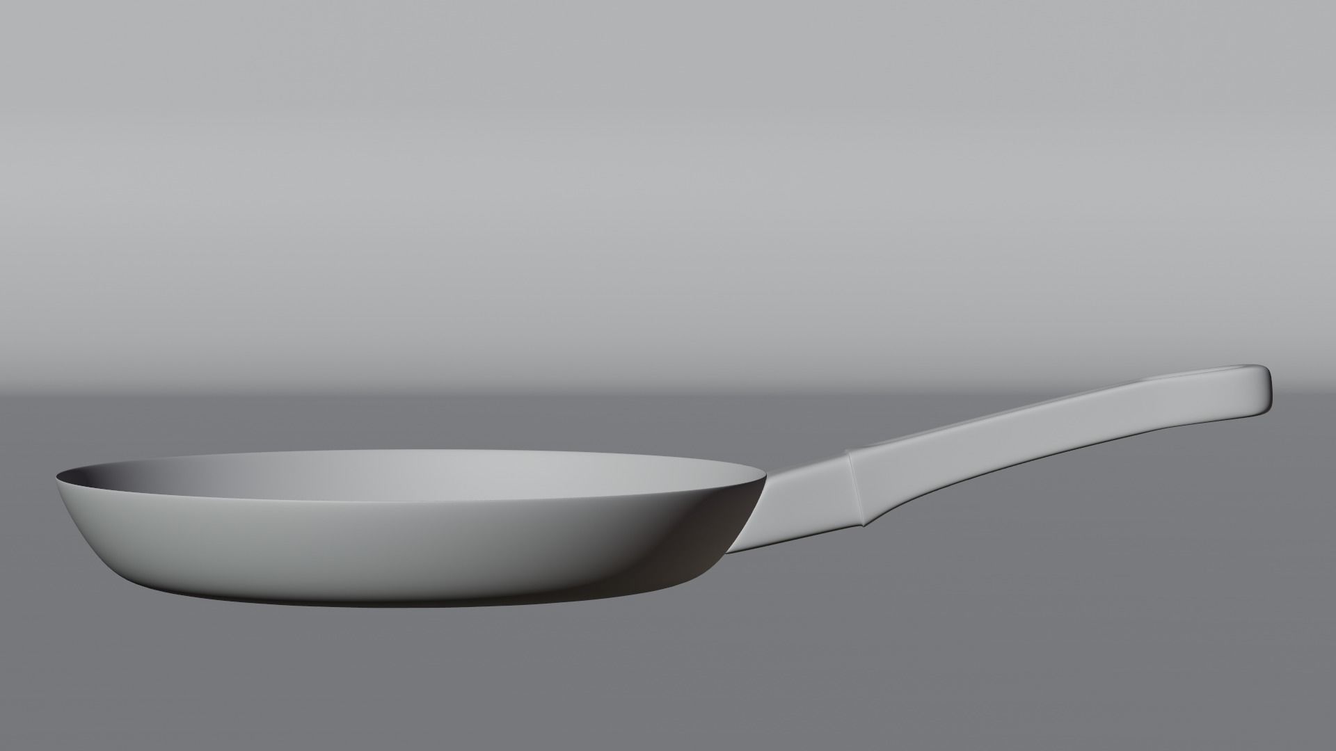 frypan stainless steel frying pan Low-poly 3D model_12