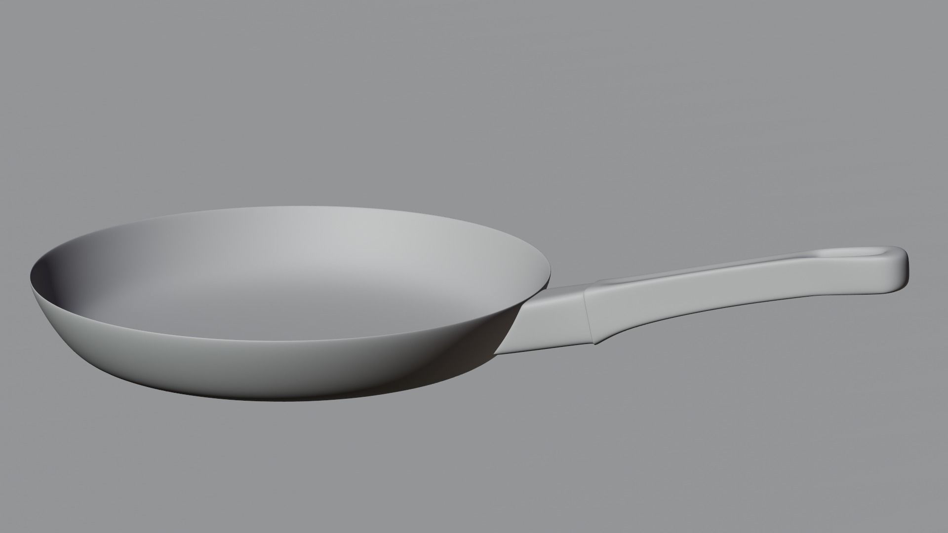frypan stainless steel frying pan Low-poly 3D model_17