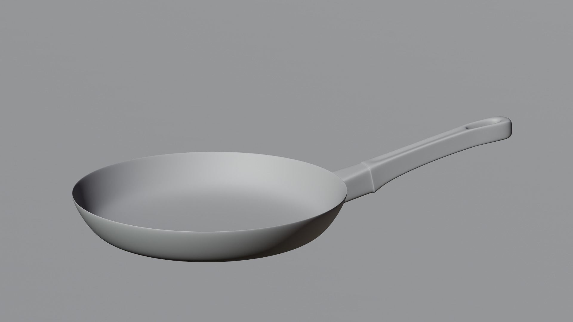 frypan stainless steel frying pan Low-poly 3D model_15