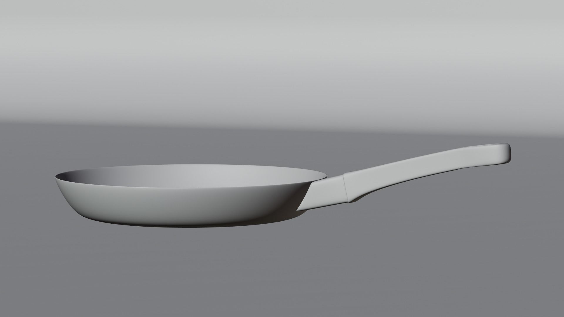 frypan stainless steel frying pan Low-poly 3D model_13