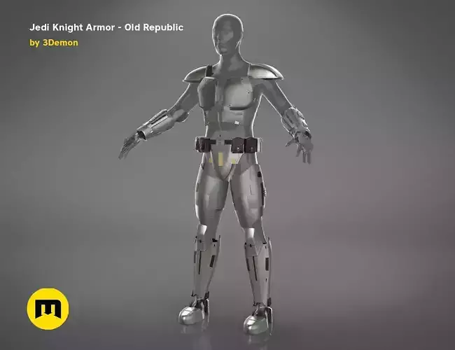 Jedi Knight Armor 3D print model