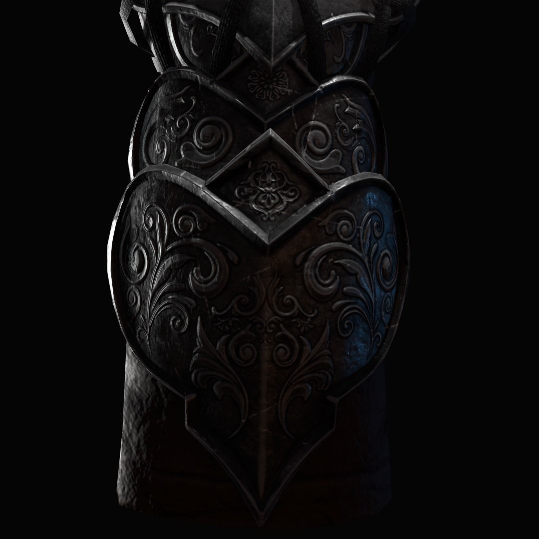 Gauntlet Persian Low-poly 3D model_1