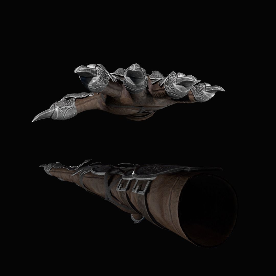 Gauntlet Persian Low-poly 3D model_6