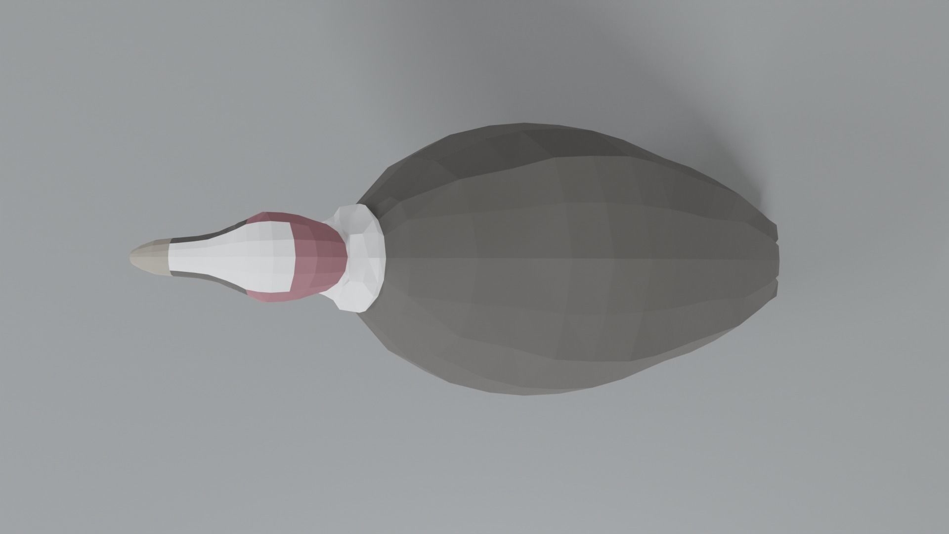 Low Poly Cartoon Vulture Low-poly 3D model_10