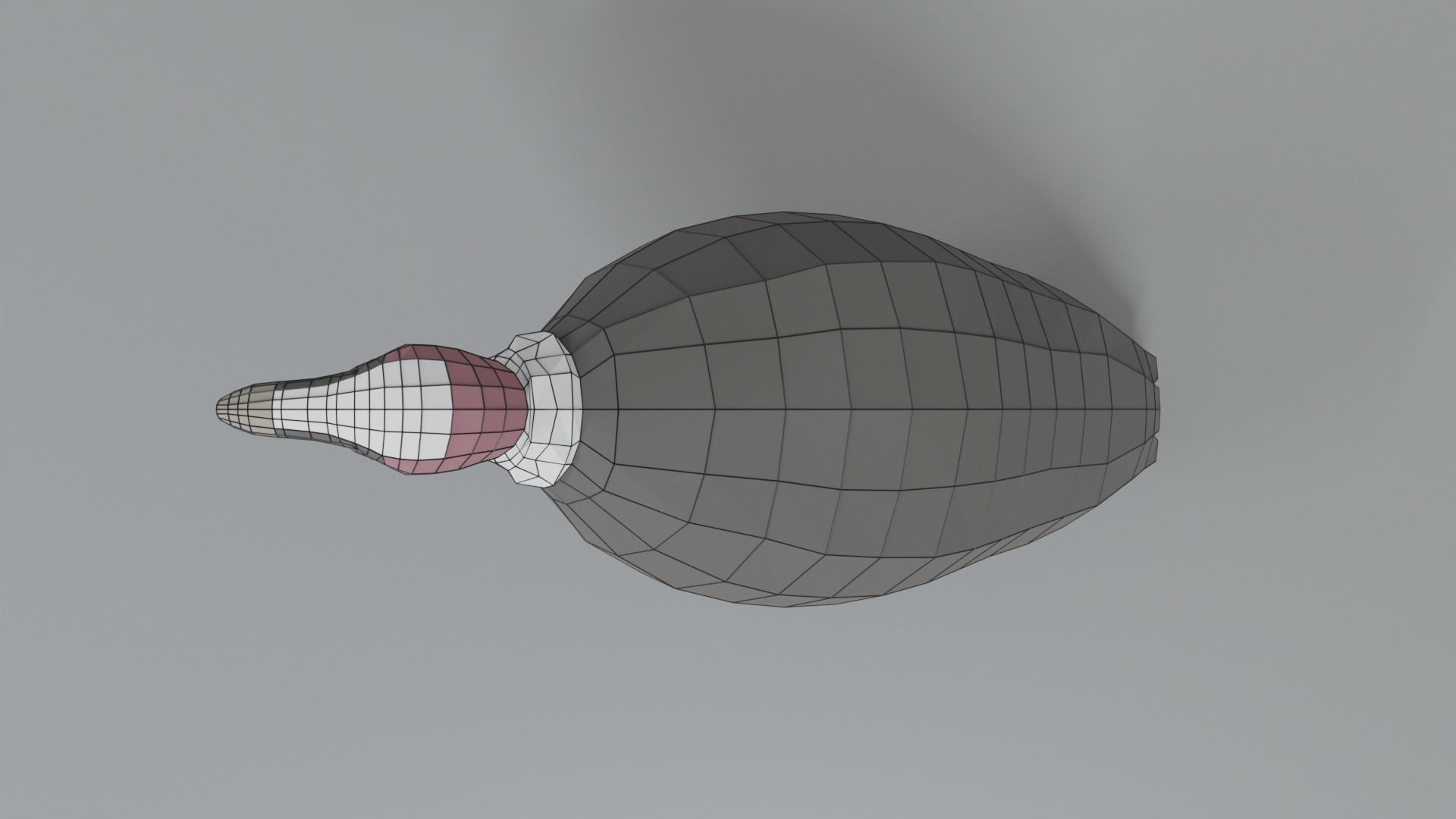 Low Poly Cartoon Vulture Low-poly 3D model_19