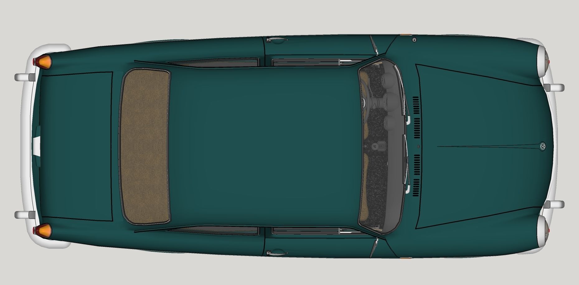 Volkswagen Type 3 notchback 1963 3D model | CGTrader