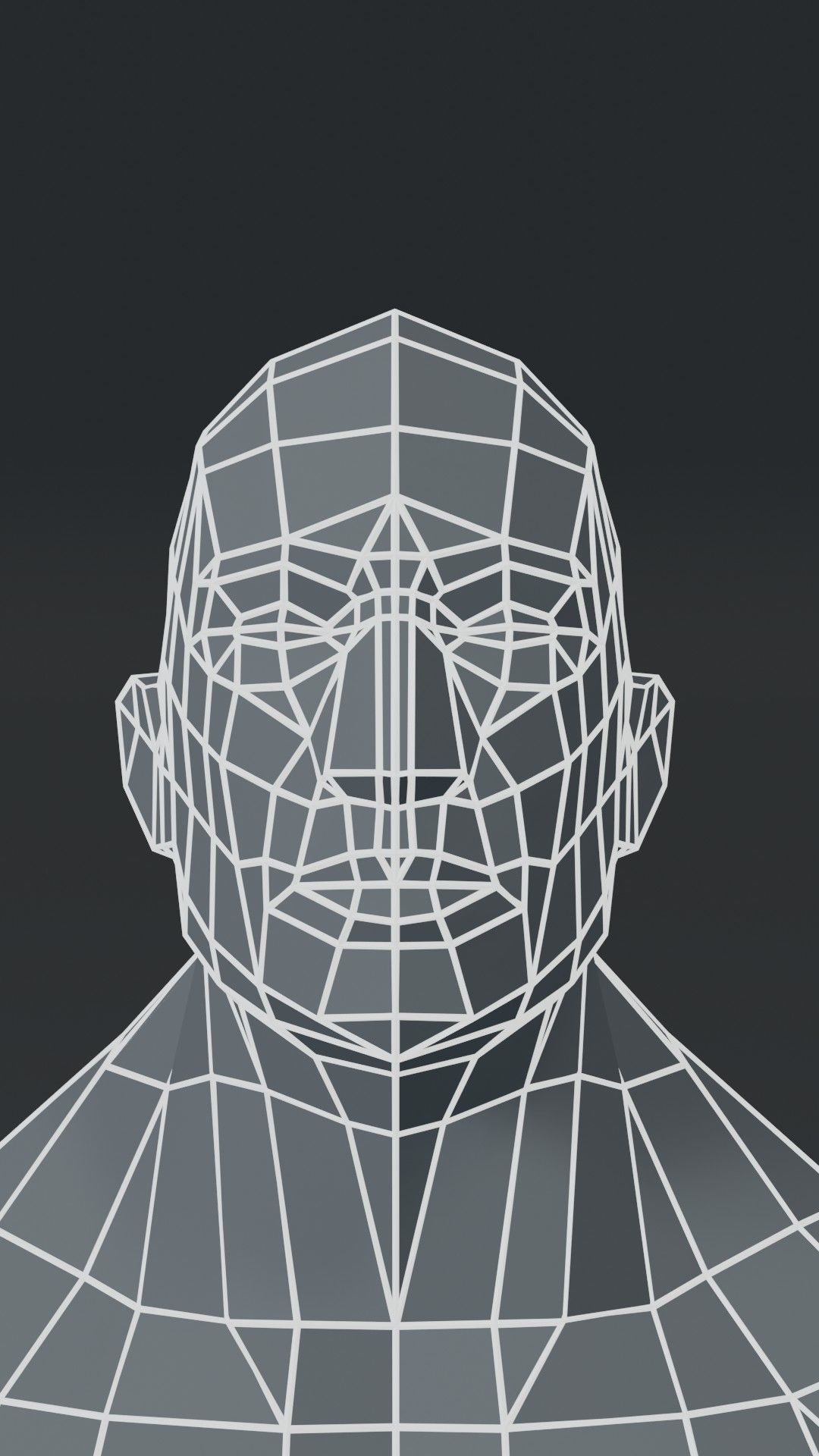 Superhero Muscular Male Body Base Mesh  3D Model 1000 Polygons Low-poly 3D model_10