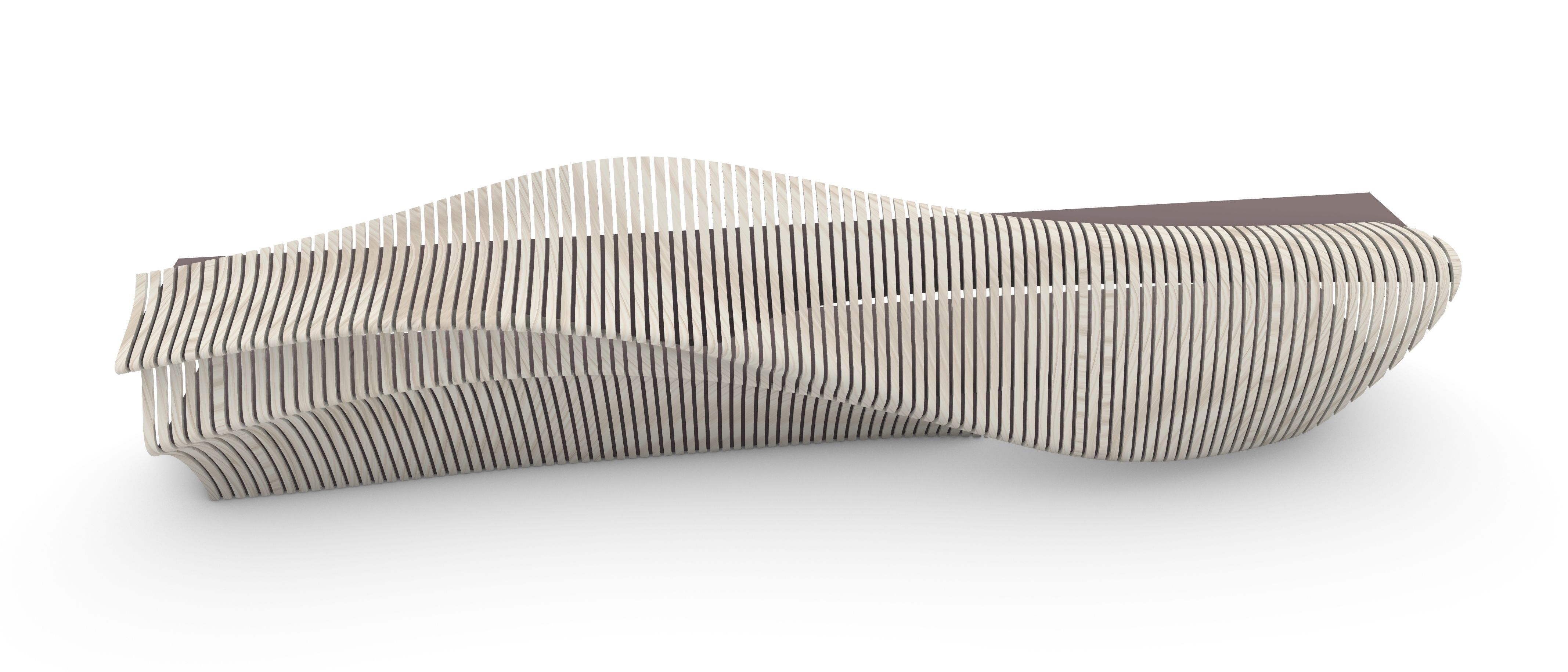 Parametric Reception Desk 3D model_5