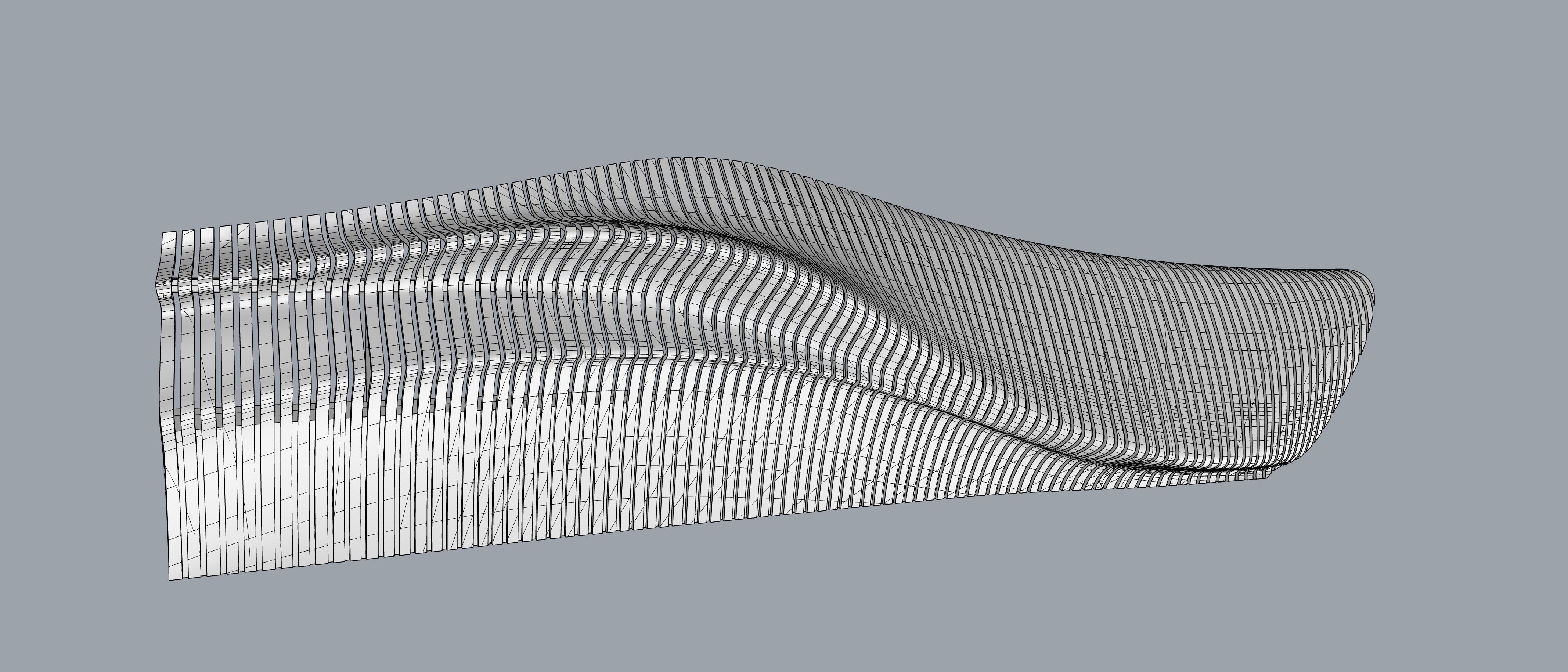 Parametric Reception Desk 3D model_6