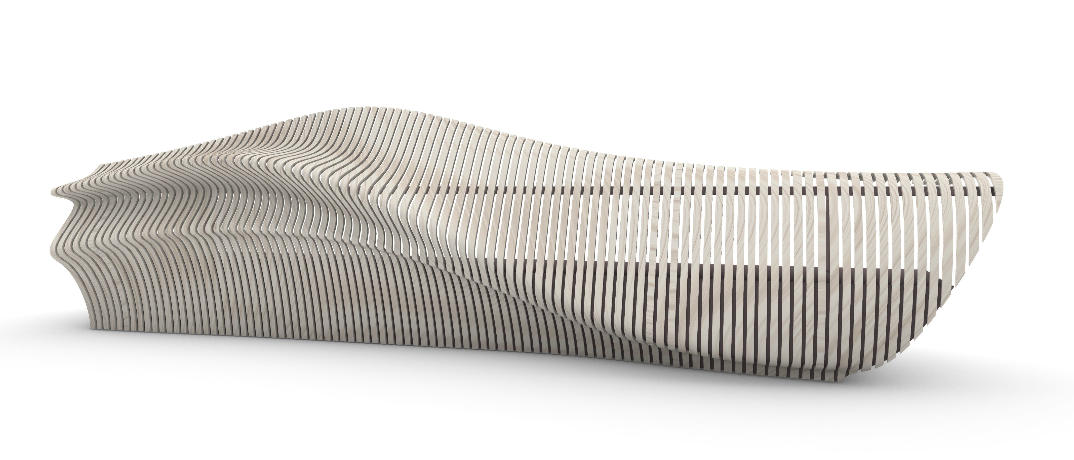 Parametric Reception Desk 3D model_2