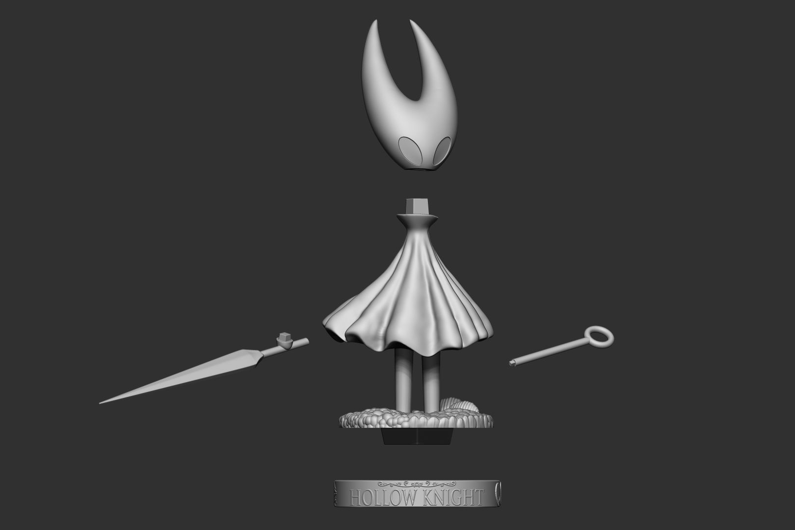 Hollow Kight - Hornet 3D print model_4