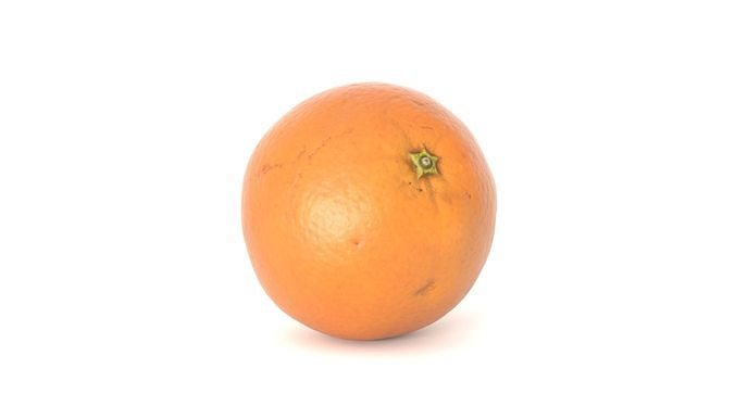 Orange Fruit Photoscan Low-poly 3D model 6