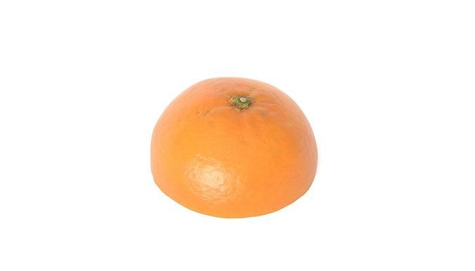 Orange Fruit Photoscan Low-poly 3D model 5