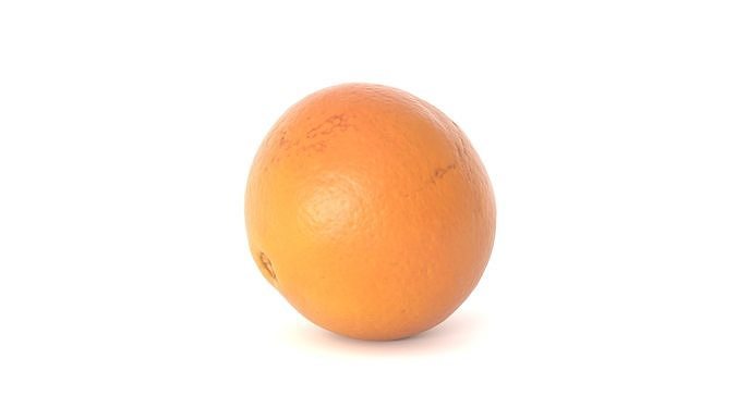 Orange Fruit Photoscan Low-poly 3D model 7