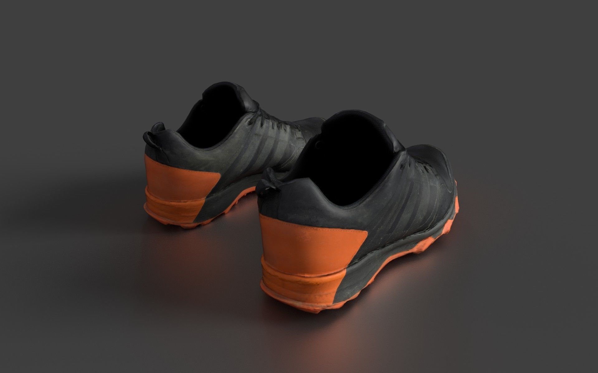 Pair of Sneakers Low-poly 3D model_4
