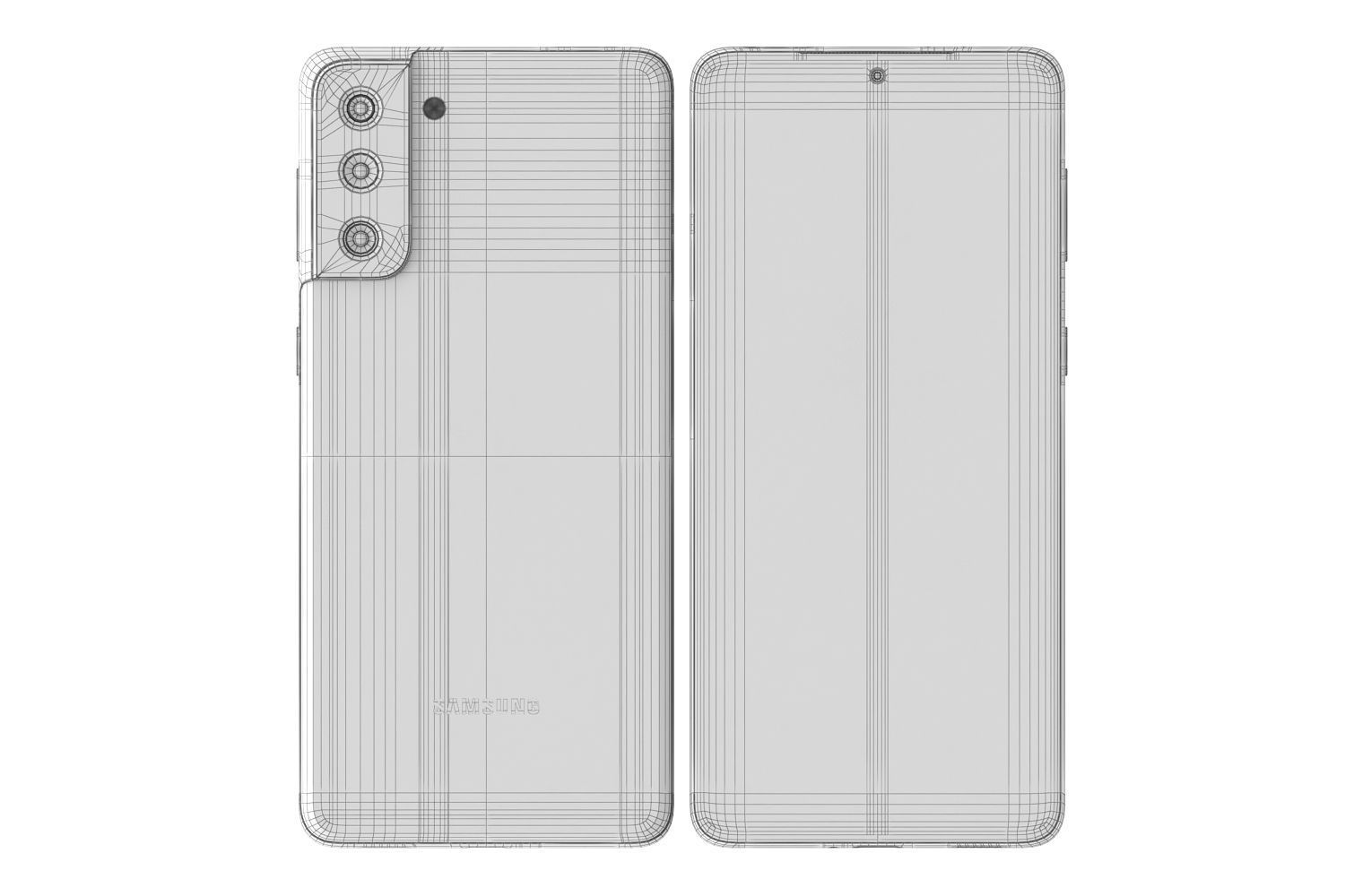 Samsung Galaxy S21 Plus silver v1 3D model_15