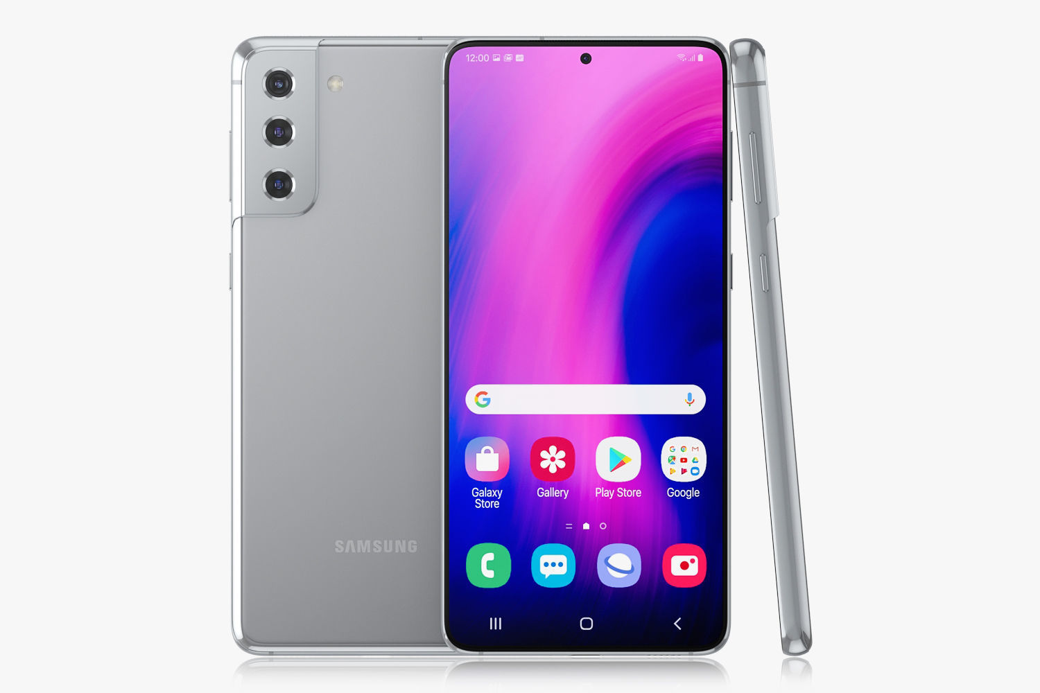 Samsung Galaxy S21 Plus silver v1 3D model_7