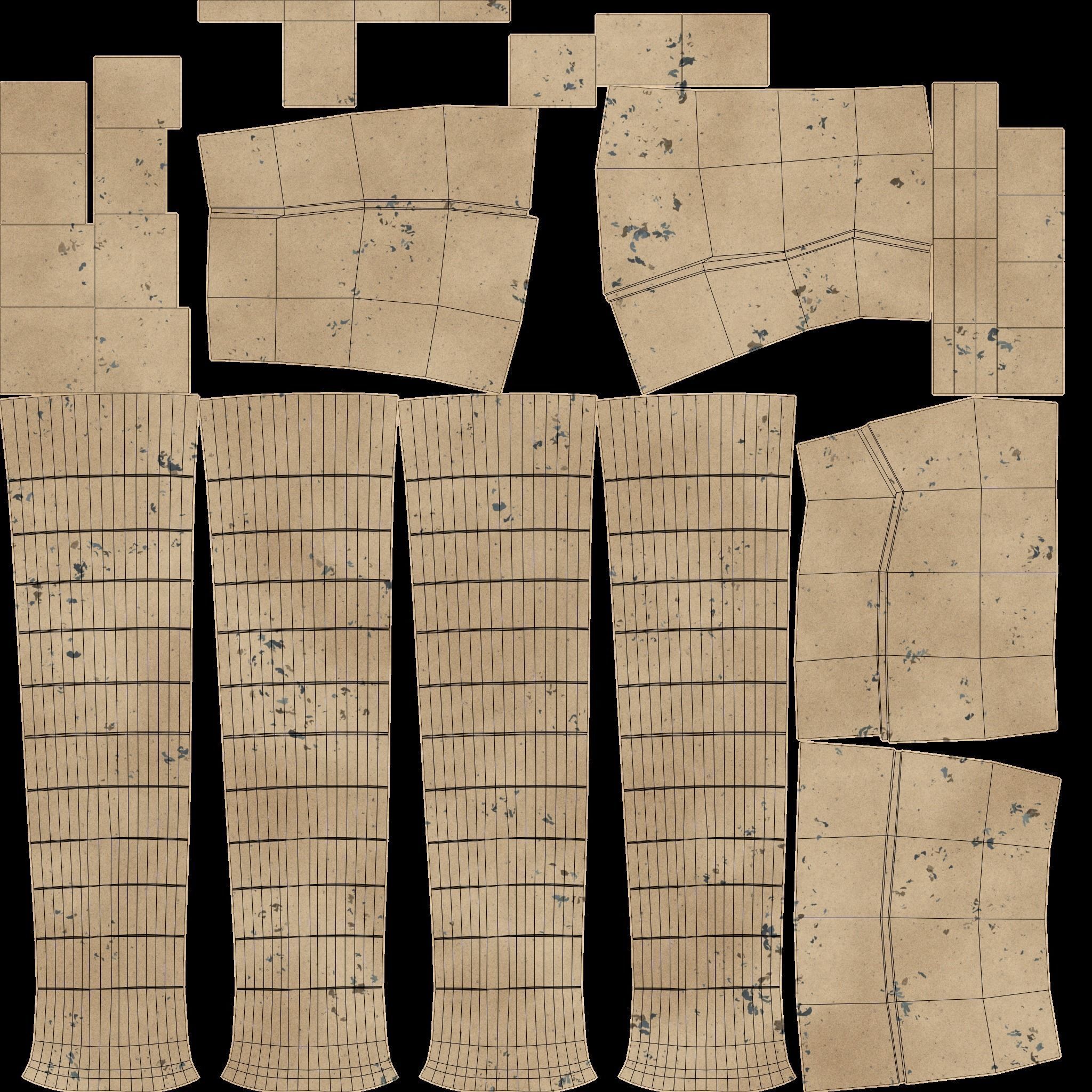 house building with stairs leading up to it 3D model_15