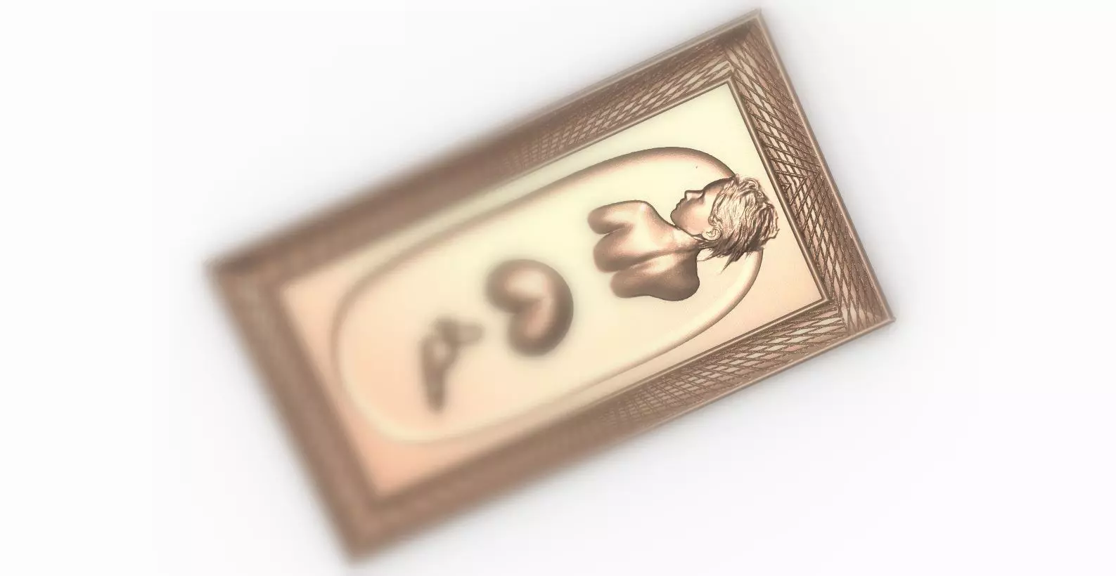 Panel - woman  3D print model_0