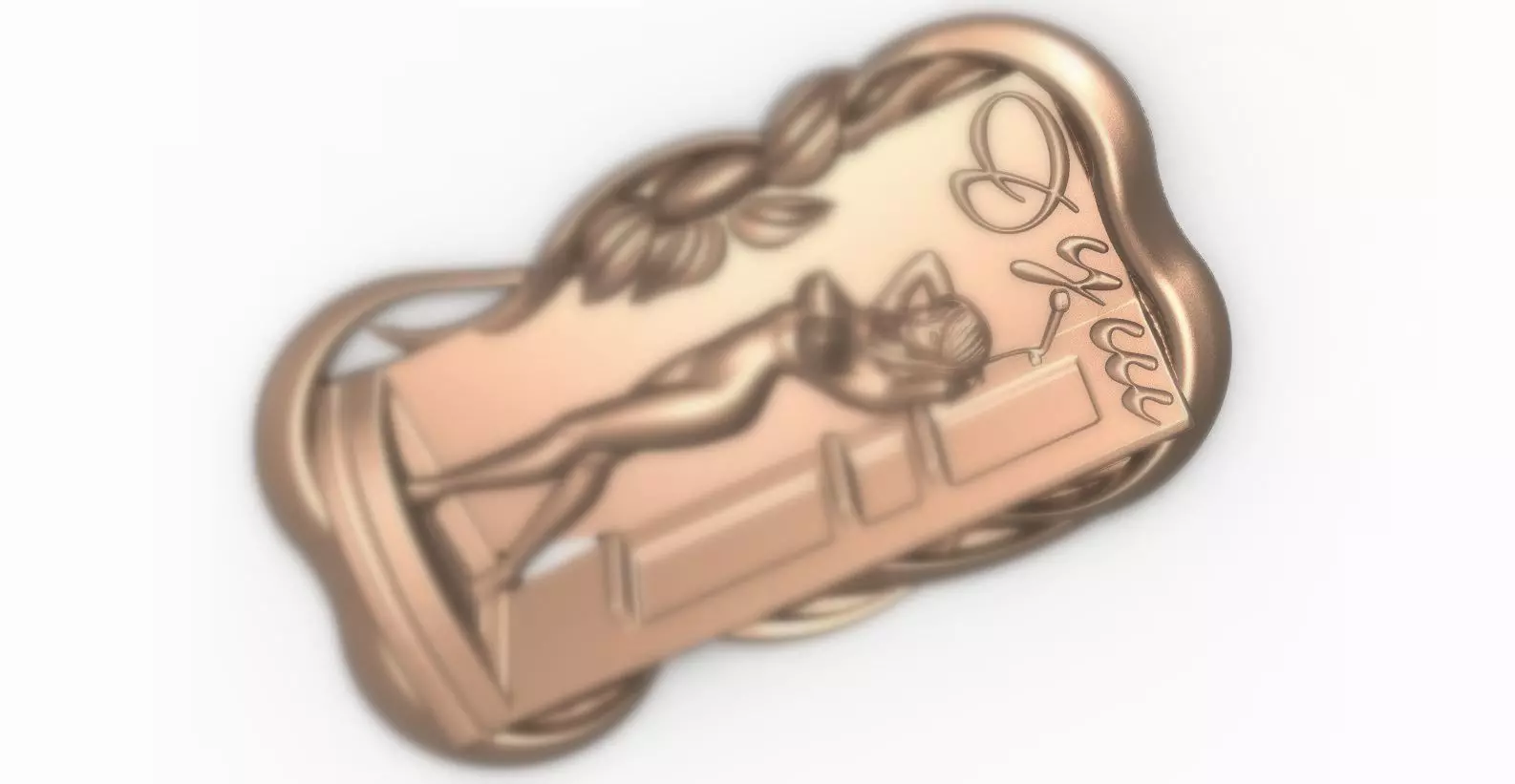 Panel - girl - stl 3D print model_0