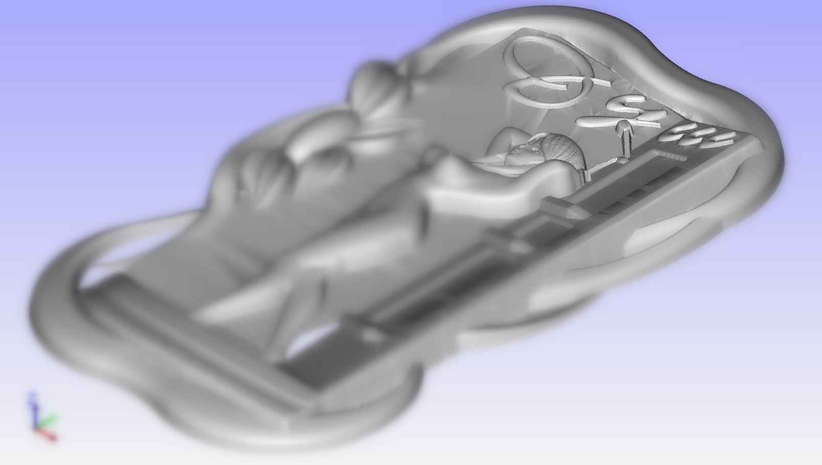 Panel - girl - stl 3D print model_1