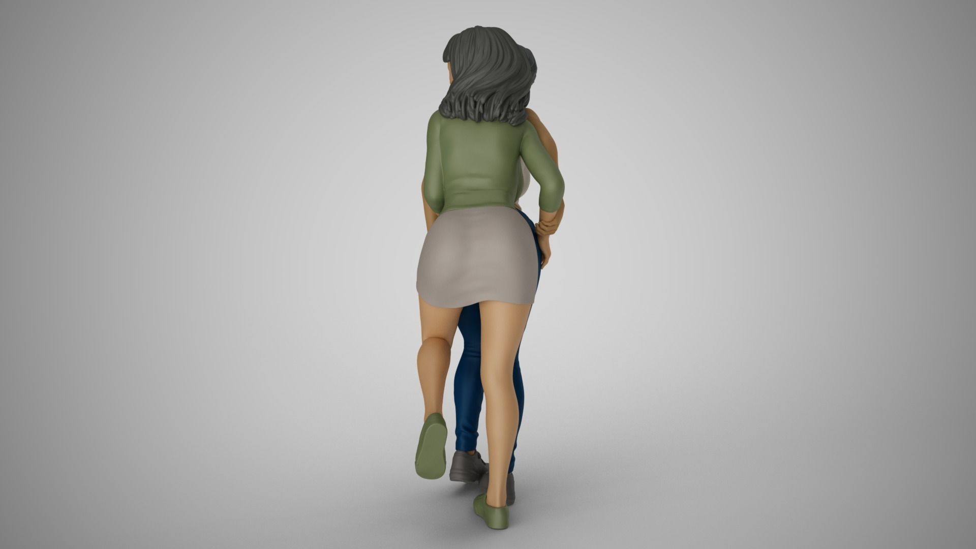 Scared Girls 3D print model_8