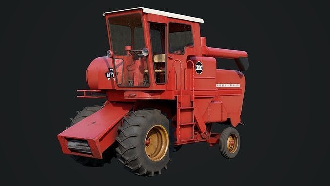 Massey Ferguson 300 combine 3D model