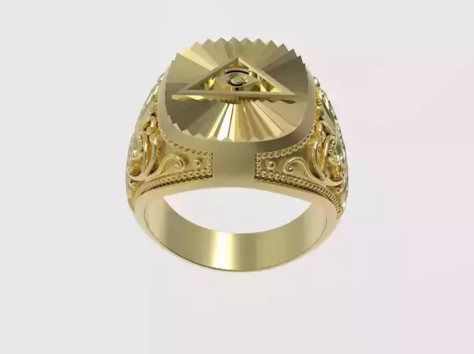 Man gold ring  N - 224