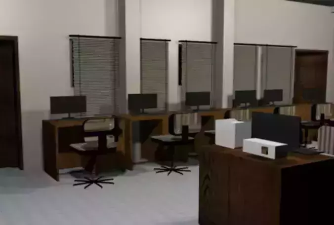 computer lab 2020 Animated View 3D model