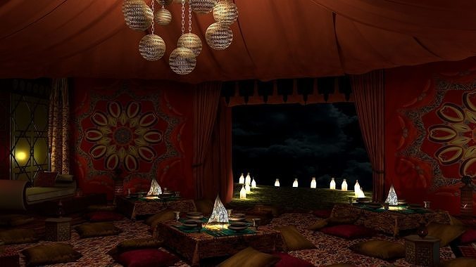 Moroccan Event Tent 3D model