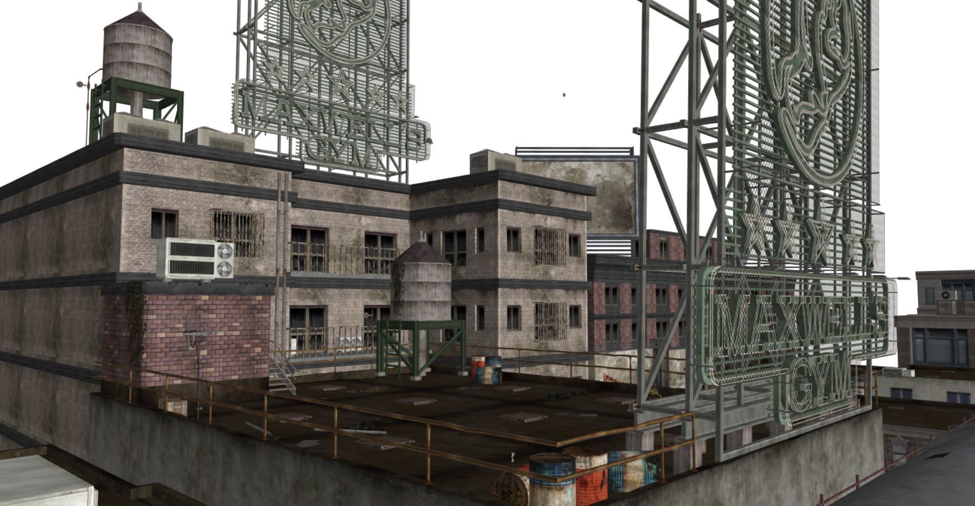 Scene - Rooftop - Exterior 3D model_6