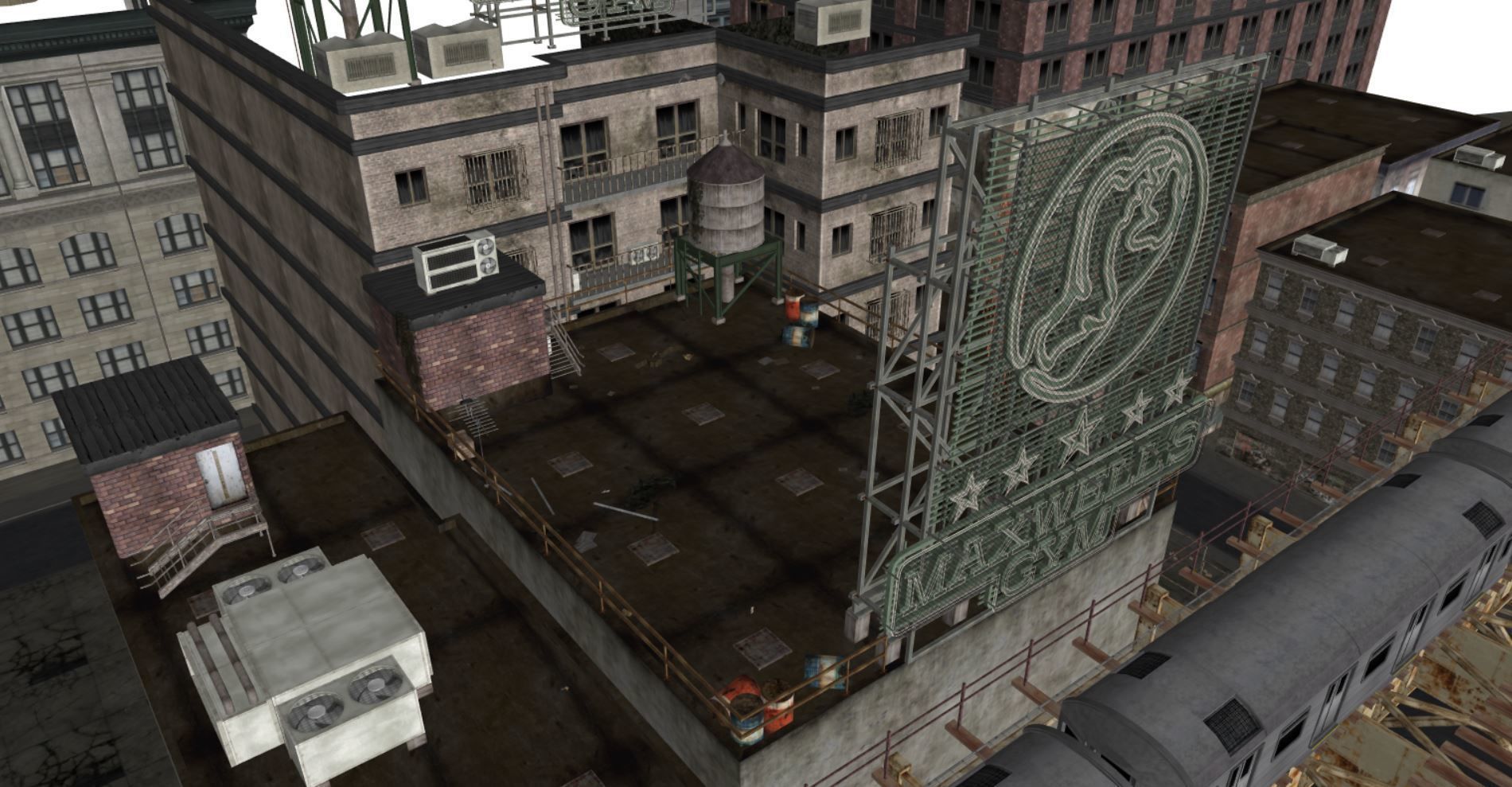 Scene - Rooftop - Exterior 3D model_7