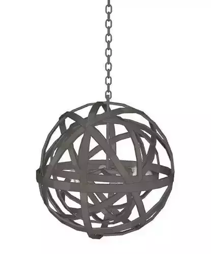 Orbital Sphere Pendant Light 3D model