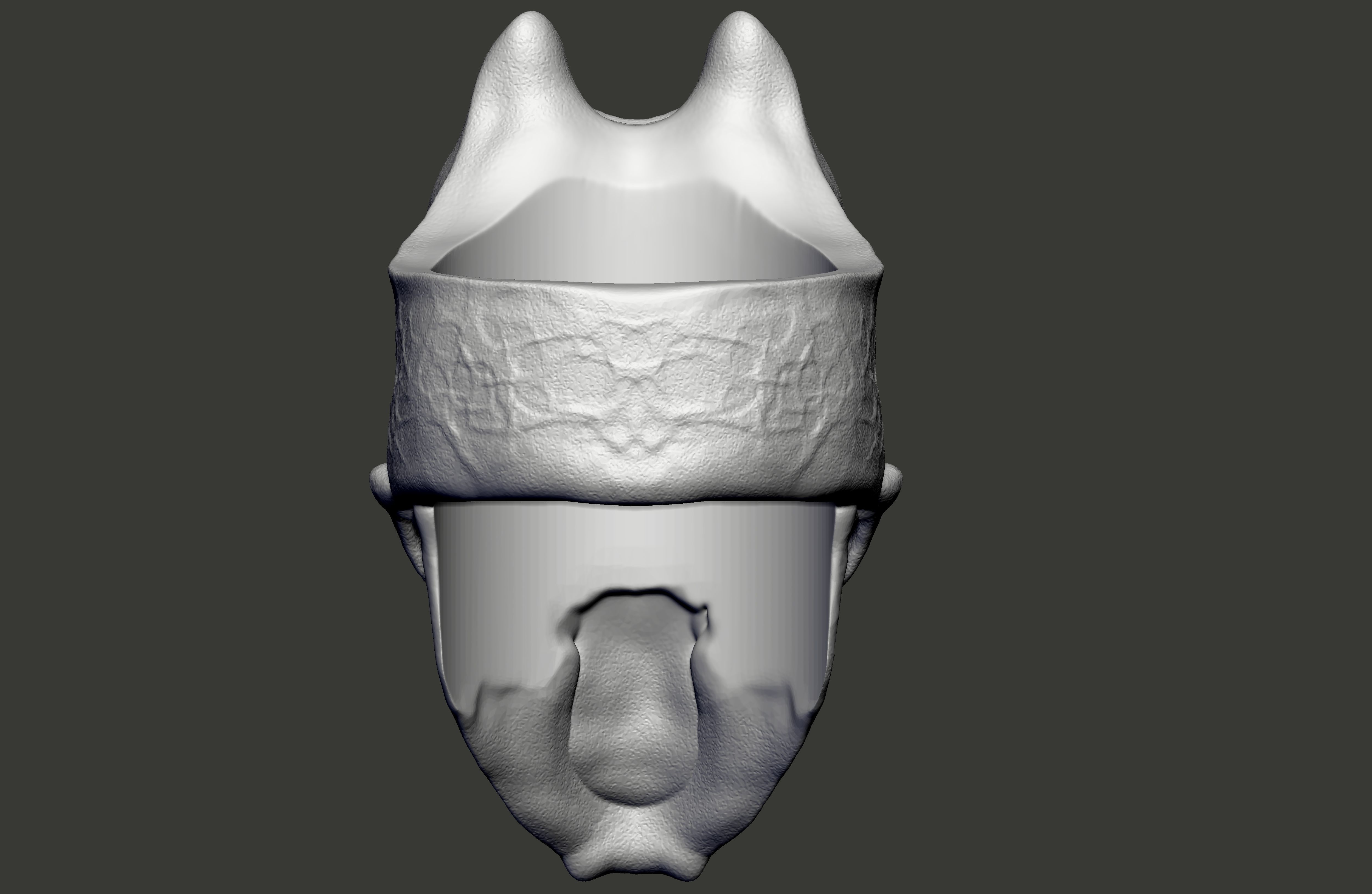 Skull Damage Ring  3d print model   3D print model_5