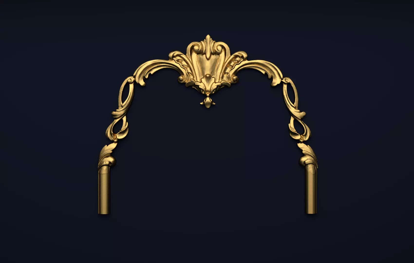 Classic decor ornament v-3D model 30 3D model_0