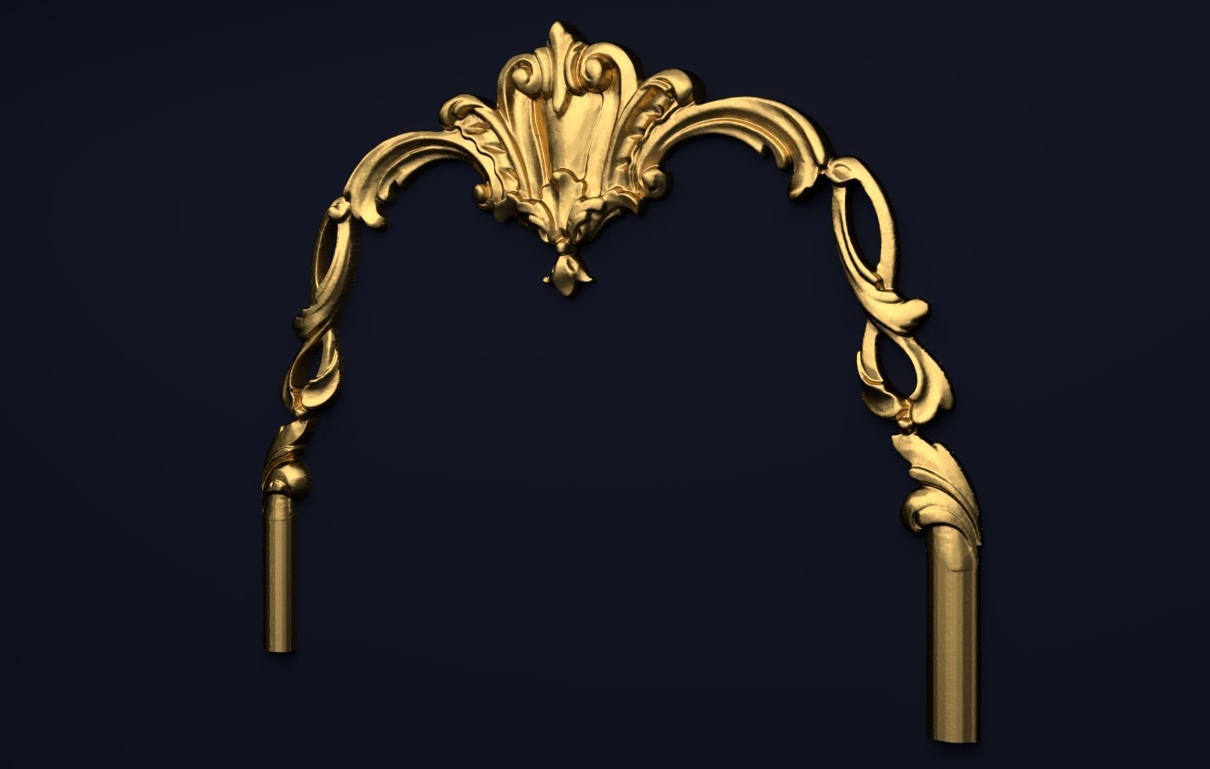 Classic decor ornament v-3D model 30 3D model_1