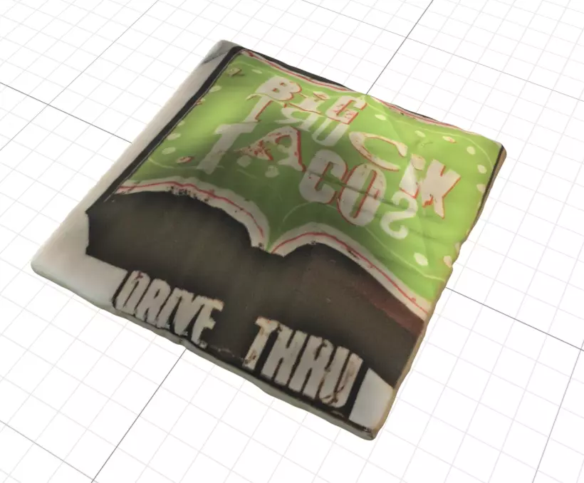 Big Truck Tacos triangle 3D model