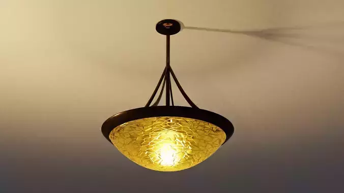 Ceiling Light with fancy glass