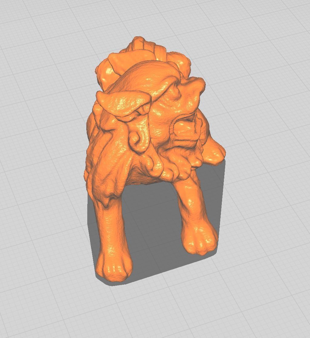 Chinese Lion 3D print model_3