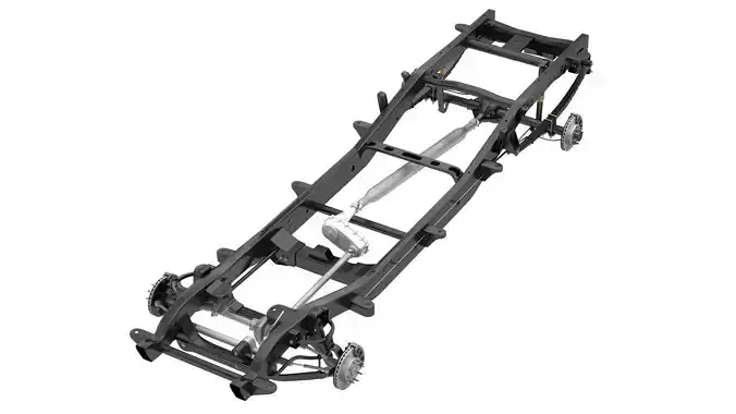 HD PICKUP TRUCK CHASSIS 4WD IFS 3D model