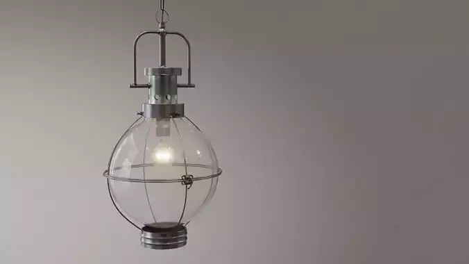 Industrial sphere lamp