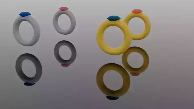 4 rings different colored