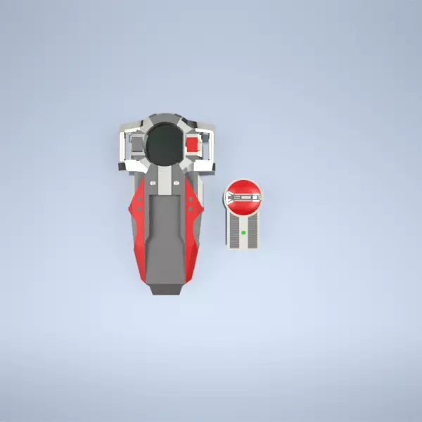 Kamen Rider Faiz Axel Watch SB-555W 3D print model_0