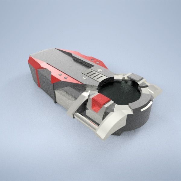 Kamen Rider Faiz Axel Watch SB-555W 3D print model_3