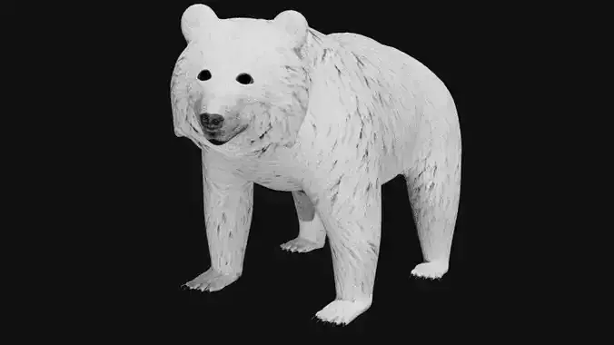 Polar Bear Low-poly 3D model